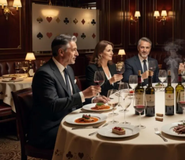 Bor és vacsora elegáns terítékkel a Flavor Housee étteremben